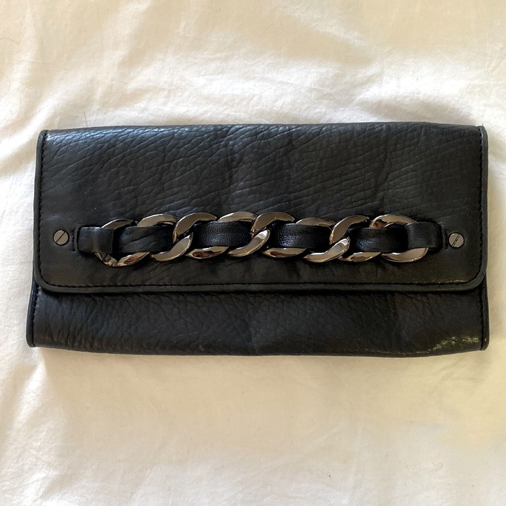 Michael Kors Black Leather Clutch